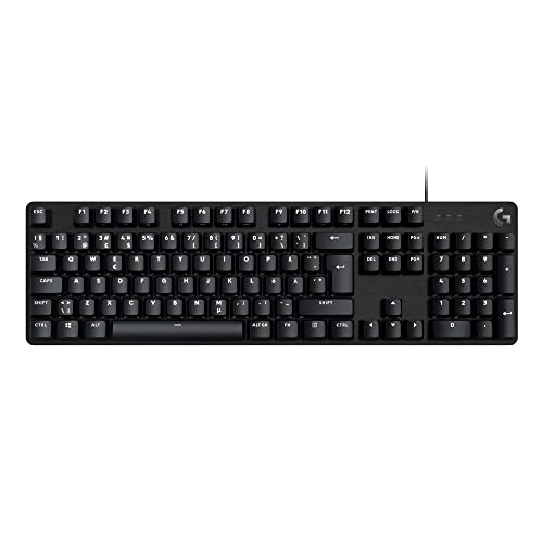 Logitech G413 SE Clavier Gaming Mécanique Grande Taille, Clavier Pan Nordique QWERTY - Noir