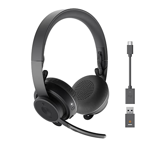 Logitech Zone 900 Casque Circum Auriculaire Sans Fil Bluetooth avec micro anti bruit peut se connecter jusqu a 6 appareils sans fil avec recepteur acces rapide a ANC et Bluetooth Grey
