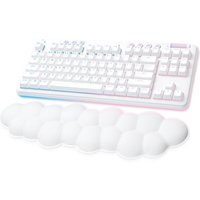 Logitech G Clavier Gaming G715 Mecanique Sans Fil Lineaire GX Red avec Repose Poignet White Mist
