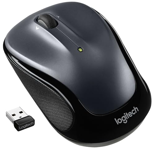 Logitech M325s Souris sans Fil 2,4 GHz avec récepteur USB, Suivi Optique 1000 DPI, Batterie de 18 Mois, PC Mac Ordinateur Portable Chromebook – Argent foncé