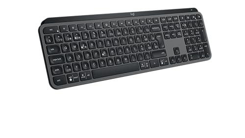 Logitech MX Keys S Plus - Graphite, Clavier Anglais QWERTY