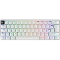 Logitech G PRO X 60 LIGHTSPEED Clavier gaming sans fil mecanique compact TKL 60 pour cent LIGHTSYNC RVB touches en PBT double couche switchs tactiles GX optiques Windows PC AZERTY FR White
