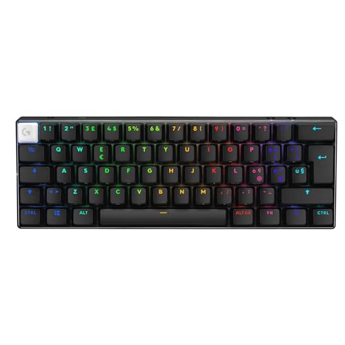 Logitech G Pro X 60 Lightspeed, Clavier Gaming sans Fil, mécanique Ultra Compact TKL 60 pour PC Windows, Noir, Layout Italiano QWERTY