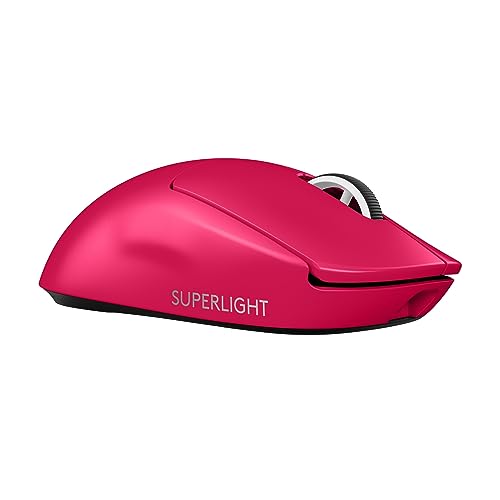 Logitech G PRO X SUPERLIGHT 2, souris gaming sans fil, Est Europe Version,souris Pro-Grade 60 g avec 5 boutons programmables,capteur 44 000 DPI, taux de rapport 8 kHz,recharge USB-C pour PC Mac - Rose