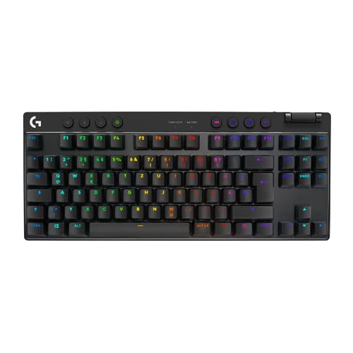 Logitech G Pro X TKL Lightspeed Clavier de Jeu sans Fil - Noir - DEU - Tactile