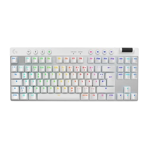 Logitech G Pro X TKL Lightspeed Clavier de Jeu sans Fil - Blanc - DEU - Tactile