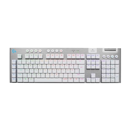 G915 X Lightspeed Low-Profile Gaming Keyboard - PAN QWERTY-Layout - White