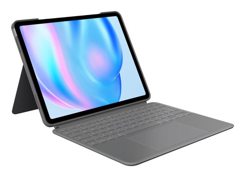 Logitech Étui clavier Logitech Combo Touch avec clavier espagnol, Grey Oxford, pour iPad Air 13 (M2, M3, M4)