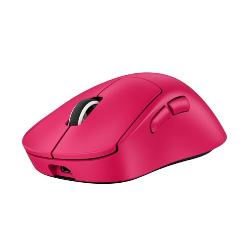 Logitech G PRO X SUPERLIGHT 2 DEX LIGHTSPEED, souris gaming sans fil, Est Europe Version, légère, 60 g, 5 boutons programmables, capteur 44k DPI, 8K Polling, USB-C, PC Mac - Rose