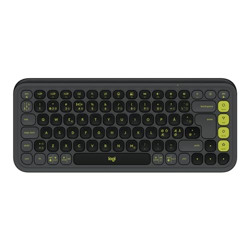 Logitech Pop Icon Keys Clavier Bluetooth sans Fil, Pratique à Taper, Touches programmables, Commutation Facile Entre jusqu'à 3 appareils pour Ordinateur Portable, Tablette, PC
