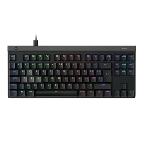 Logitech G515 Rapid TKL Low-Profile Wired Gaming Keyboard, Clavier de Jeu PC entièrement Personnalisable avec commutateurs analogiques à Profil Bas, déclenchement Rapide, Ultra-Mince, pour Port USB-A
