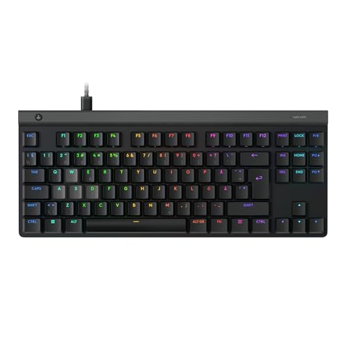 Logitech G515 Rapid TKL Low-Profile Wired Gaming Keyboard, Clavier de Jeu PC entièrement Personnalisable avec commutateurs analogiques à Profil Bas, déclenchement Rapide, Ultra-Mince, pour Port USB-A