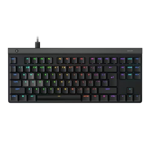 Logitech G515 Rapid TKL Low-Profile Wired Gaming Keyboard, Clavier de Jeu PC entièrement Personnalisable avec commutateurs analogiques à Profil Bas, déclenchement Rapide, Ultra-Mince, pour Port USB-A