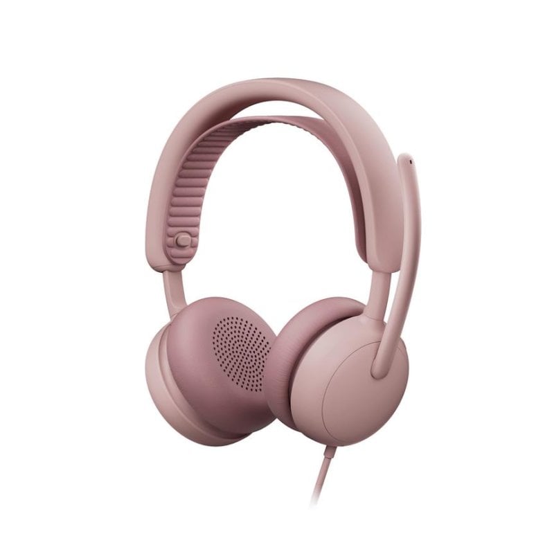 Logitech Casque Logitech Zone Wired 2 filaire USB-C USB-A avec réduction de bruit, micro, Pink