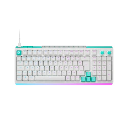 Logitech G G512 X 98 Dual Swap, Clavier Gaming TMR analogique mécanique à switchs échangeables, taux d'interrogation 8K, déclenchement Rapide, RVB LIGHTSYNC, Filaire, PC, Mac, Français AZERTY - Blanc