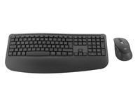 Logitech Signature Comfort Plus Combo MK880 for Business - ensemble clavier et souris full size - avec Indicateur de niveau de batterie a LED - AZERTY - Francais - graphite Peripherique d'entree
