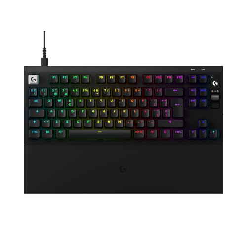 Logitech G Pro X2 Rapid commutateurs analogiques magnétiques, déclenchement Rapide, écran OLED, fréquence de rafraîchissement de 8 kHz, Repose-Poignets, câble USB-C détachable - Blanc