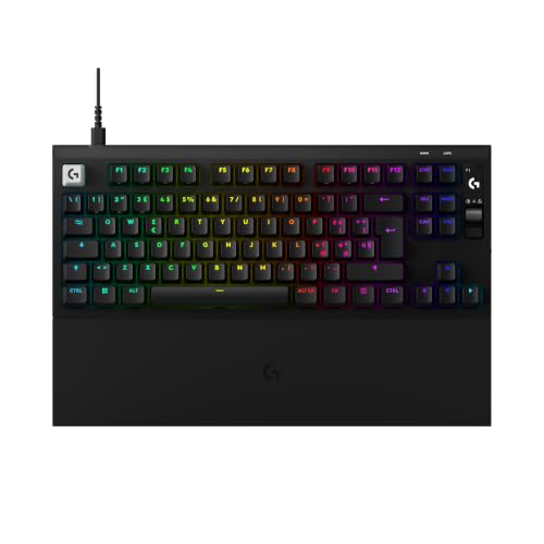 Logitech G Pro X2 Rapid commutateurs analogiques magnétiques, déclenchement Rapide, écran OLED, fréquence de rafraîchissement de 8 kHz, Repose-Poignets, câble USB-C détachable - Noir