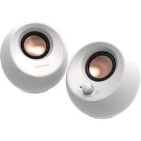 creative-labs Enceintes stéréo Creative 2.0 USB-C Bluetooth 10 W blanches pour PC et mobile