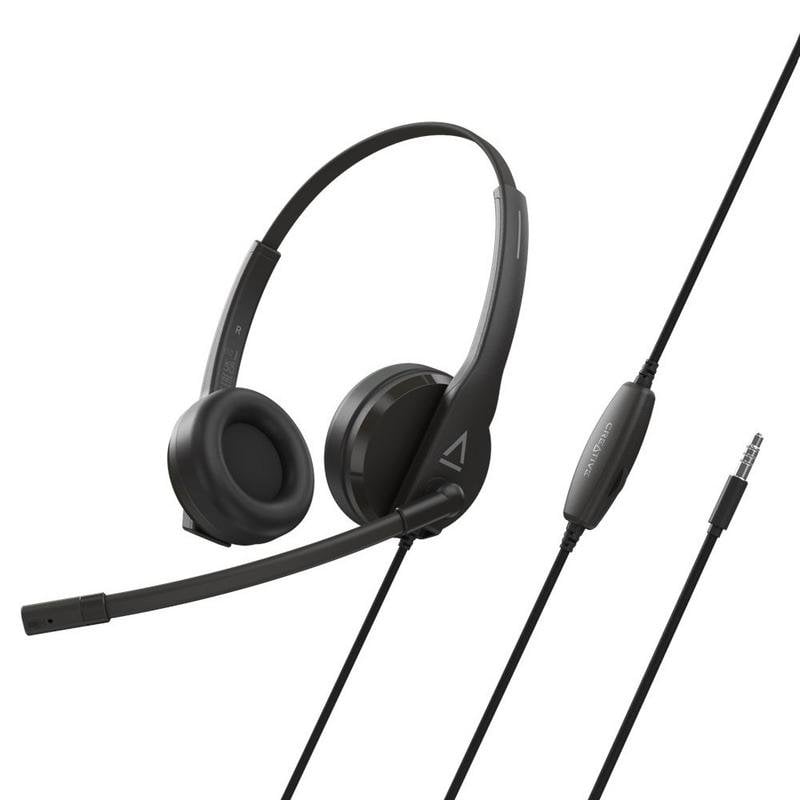 Creative Casque Creative HS-230 filaire USB et jack 3,5 mm pour usage professionnel Black