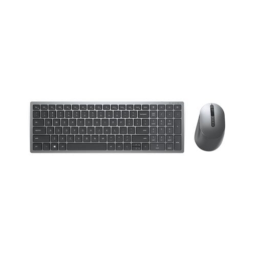 DELL KM7120W Ensemble clavier et souris sans fil 2 4 GHz Bluetooth 5 0 Francais Grey titan
