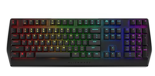 Clavier de gaming mécanique RVB extra plat Alienware - AW410K - US INT (QWERTY), Contacts Cherry MX Brown