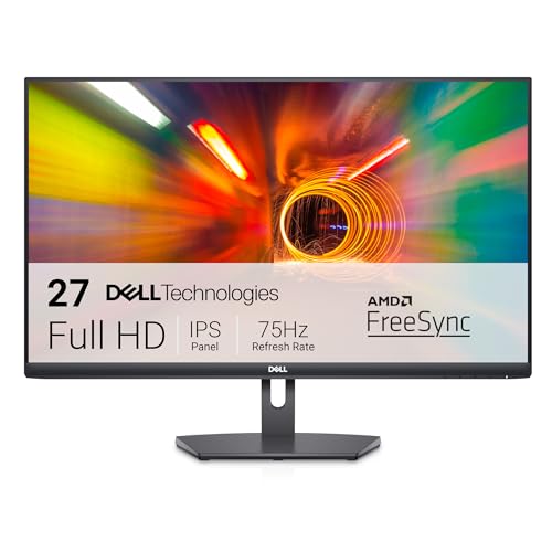 Dell S2721NX 27 Full HD (1920x1080) Écran PC, 75Hz, IPS, 4ms, AMD FreeSync, Bords Ultra-Fins, 2x HDMI, Garantie 3 ans, Noir