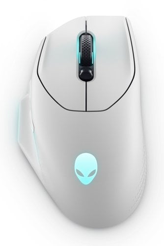 Alienware AW620M Souris Gaming sans Fil - 26 000 DPI, 7 Boutons Programmables, 140h d'Autonomie, Éclairage RGB AlienFX - Lunar Light