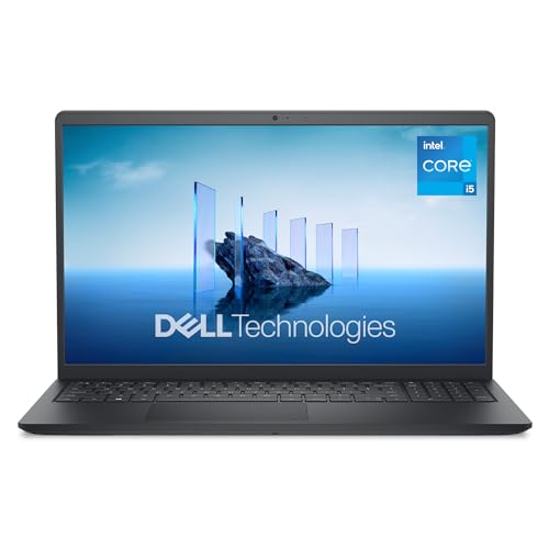 Dell 15 PC Portable DC15250 15,6 FHD (1920 x 1080) 120 Hz, Processeur Intel Core i5-1334U, Graphiques Intel UHD, 16 Go RAM, 512 Go SSD, Windows 11 Home, Clavier AZERTY - Noir Carbone