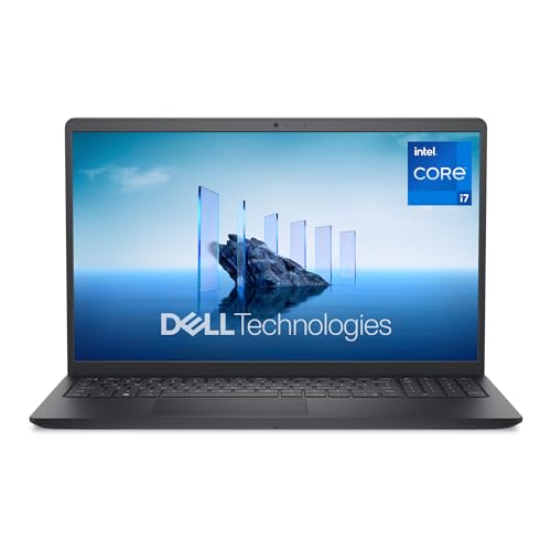 Dell 15 Ordinateur Portable DC15250 – 15,6 FHD 120Hz, Intel Core i7-1355U, Graphiques Intel UHD, 16Go RAM, 512Go SSD, Webcam HD, Windows 11 Home, Clavier AZERTY, Carbon Black
