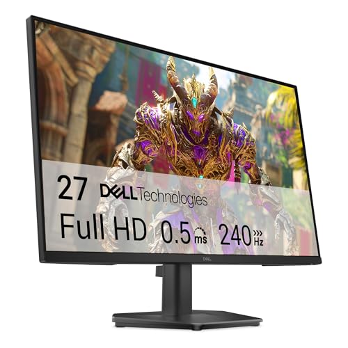 Dell 27 Écran PC Gaming - SE2726HG, Full HD (1920x1080), 240Hz, Fast IPS, 0.5ms, AMD FreeSync Premium, 99 sRGB, HDR10, VESA (100x100mm), DisplayPort, 2 HDMI, Garantie 3 Ans, Noir
