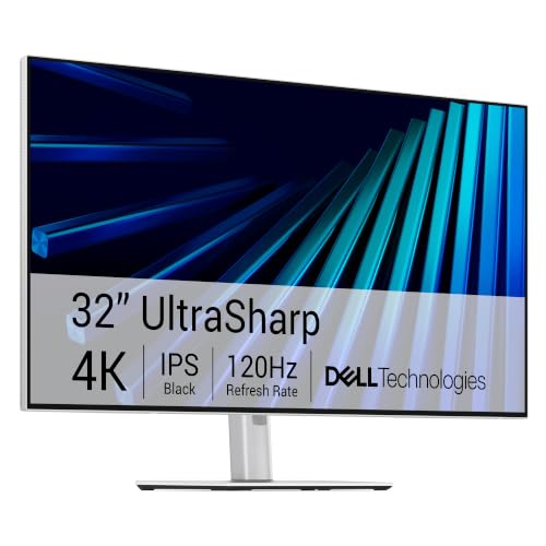 Dell UltraSharp 32 Écran PC - U3226QER, 4K UHD (3840x2160), 120Hz, IPS | 5ms, 99 DCI-P3, HDR600, 2 Thunderbolt, 3 USB-C, 2 DisplayPort, HDMI, 5 USB, RJ45, Garantie 3 ans, Light Ash