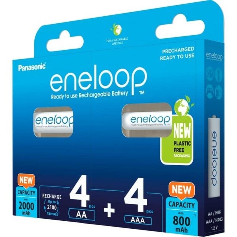Panasonic Pile rechargeable Panasonic eneloop AA AAA 1,2V 8 unités