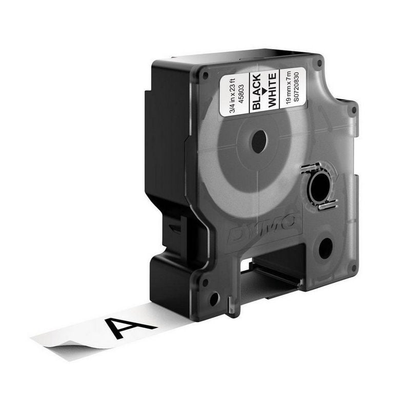 Dymo D1 - Standard Étiquettes - Black sur White - 19mm x 7m