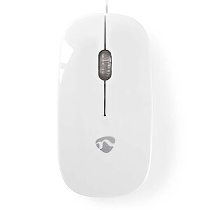 Nedis Wired Optical Mouse White