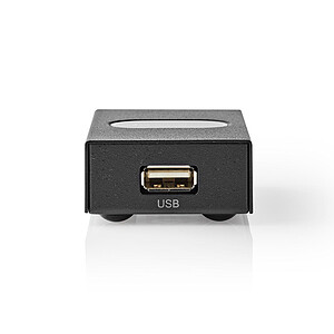 Nedis Commutateur USB 2 ports Metal Black
