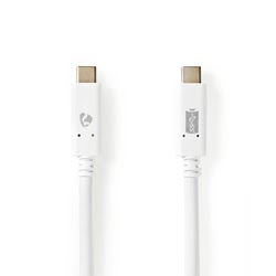 Nedis Câble USB-C 3.2 Gen2 100W 1m Blanc
