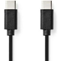 Nedis Câble USB-C vers USB-C 60 W - 1m - Noir