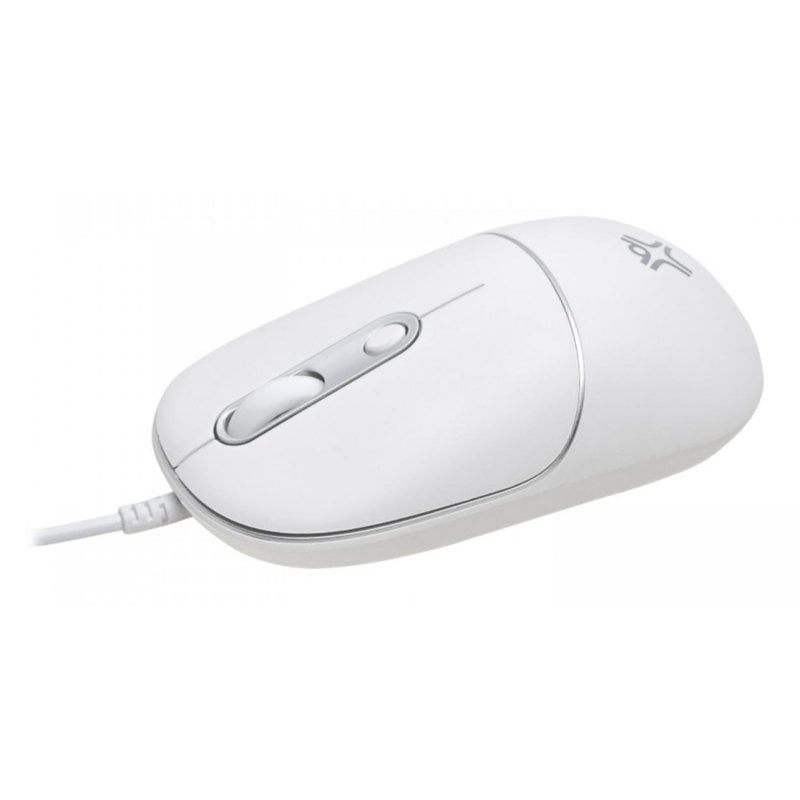 Mcl Ratón MCL XWH-WMO2-83 USB Type-A Type-C 6400 DPI Ambidextre Silver White