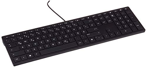 HP Pavilion 300, 4CE96AA ABD, Clavier Filaire, Noir, Disposition QUERTZ, Images à Titre informatif