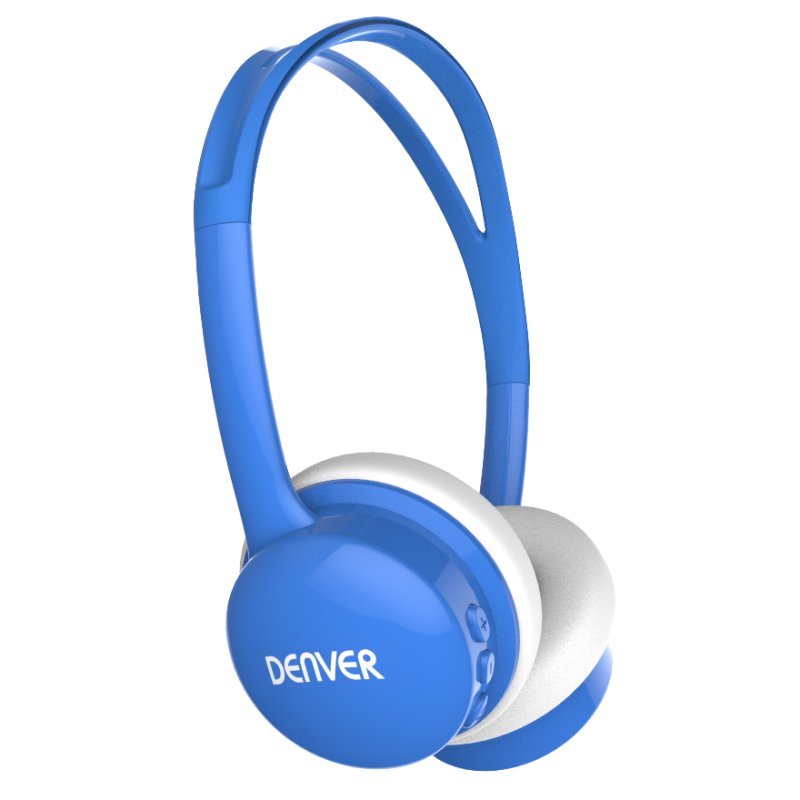 Denver Denver BTH-150BLUE casque et casque Casque sans fil et filaire Bandeau Musique Micro USB Bluetooth Blue