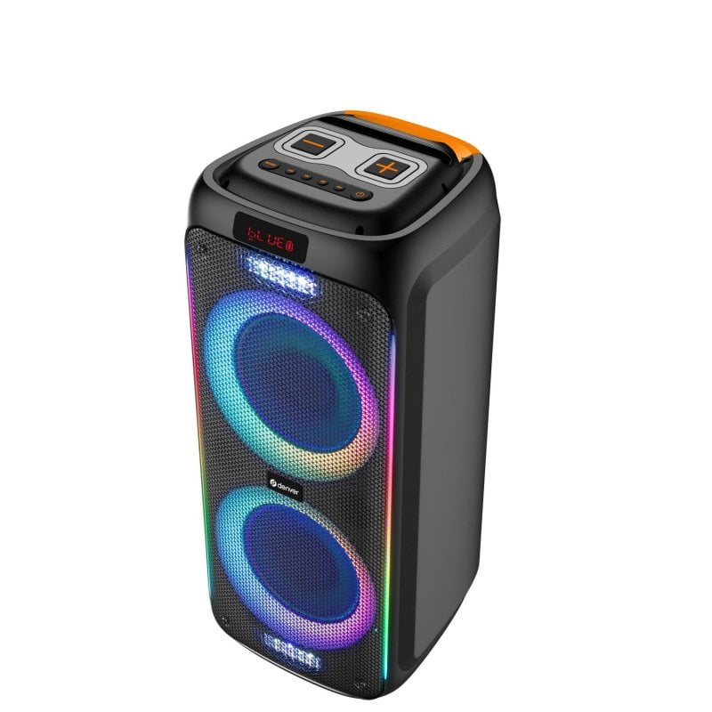 Denver Altavoces Denver Party Speaker inalámbricos 60 W con TWS, Bluetooth y luces LED