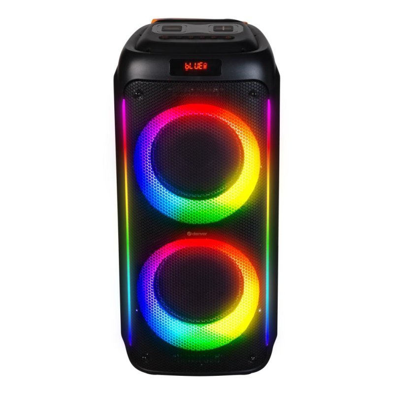 Denver Enceintes Bluetooth sans fil Denver 100 W avec USB, microSD et microphone intégré