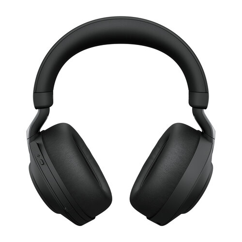 Jabra Evolve2 85 Casque PC Sans Fil avec Station de Charge - Casque Audio Certifié Microsoft Teams Anti-Bruit avec Batterie Longue Durée - Adaptateur Bluetooth USB-A - Noir