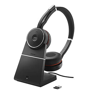 Jabra Evolve 75 SE MS Stereo Black socle