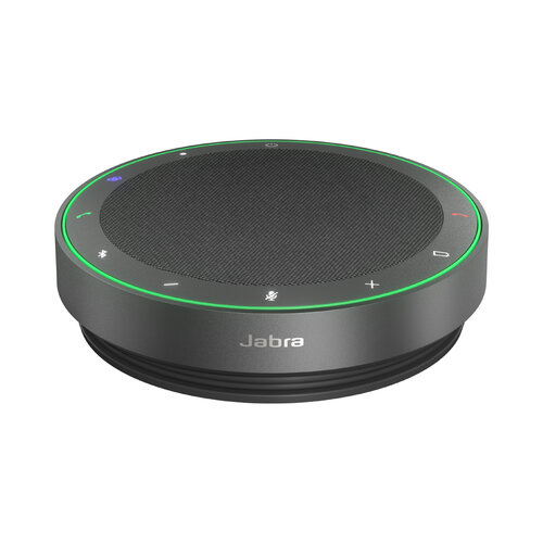 Jabra Speak2 75 Enceinte Bluetooth USB-A, 4 micros antibruit et Haut-Parleur 65 mm Pleine Gamme - Certifié MS Teams, Fonctionne avec d’Autres Plates-Formes - Gris foncé