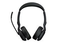 Jabra Casque Jabra Evolve2 55 Bluetooth sans fil avec ANC pour bureau Black