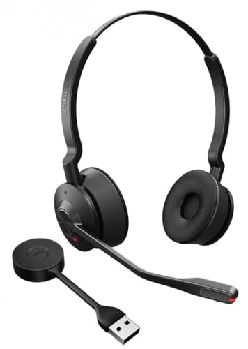 Jabra Auriculaire Jabra Engage 55 SE sans fil DECT pour bureau, microphones à réduction de bruit, Black