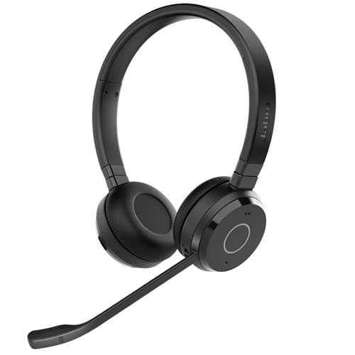 Jabra Evolve 65 TE Casque Stéréo Bluetooth Sans Fil (3e Édition 2025), Micro Antibruit, Connexion Double Appareil, Batterie 16h, Adaptateur USB-A, Certifié MS Teams, Compatible Multi-Plateformes, Noir