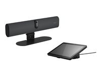Jabra PanaCast 40 Video Bar System (VBS) Barre vidéo Android et contrôleur Tactile pour Petites salles de réunion, Champ de Vision à 180°, Microphone, Haut-Parleur, Zoom Rooms certifié, Noir, Prise
